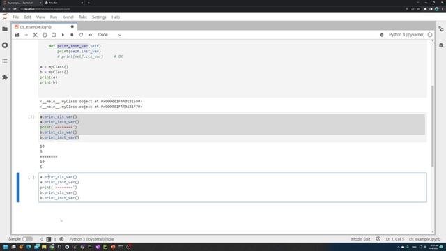PYTHON CLS VARIABLES & METHODS | بايثونيات - الفرق ما بين متغيرات ودوال الكلاس والحاله (CLS vs SELF смотреть онлайн