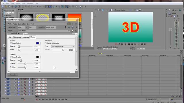 3D text in Sony Vegas Pro 10 64 bit смотреть онлайн