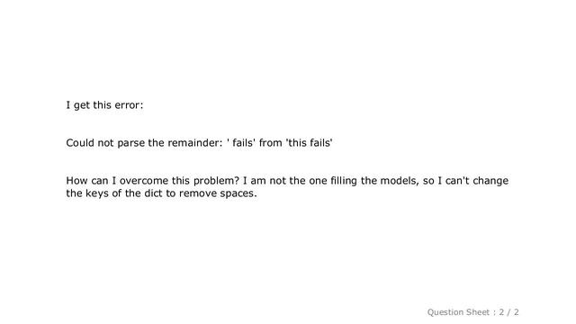 Django : dict keys with spaces in Django templates смотреть онлайн