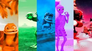 COLOR DANCE CHALLENGE DAME TU COSITA vs All Crazy Frog vs El Taiger Me Kemaste Alien Green El Chomb