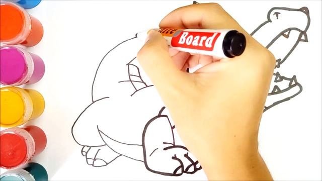Draw a crocodile | Нарисуй крокодила смотреть онлайн