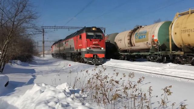 2ТЭ25Км-0294 Резервом и привет!! смотреть онлайн