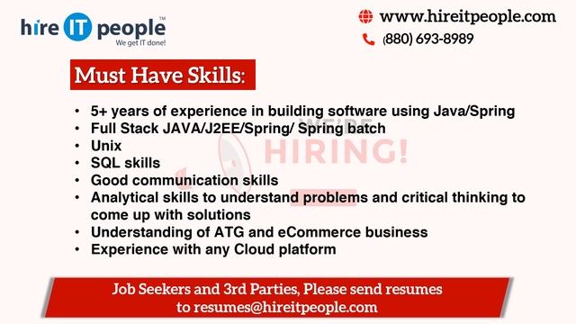 Java Developer Jobs, Washington, DC | Job ID 31040 | смотреть онлайн