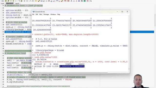 Categorical data analysis: Exact inference (Permutation test for independence) смотреть онлайн
