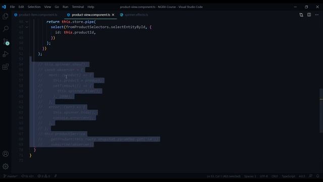 Create NGRX spinner effect for loading product | Ep 42 смотреть онлайн