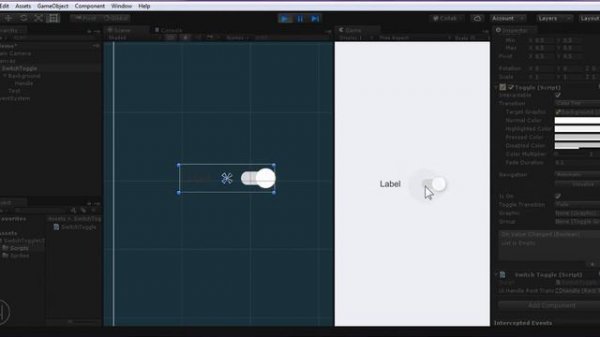 Unity Custom UI Toggle ○●