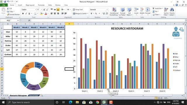 Resource Histograms in Project Management using Ms. Excel смотреть онлайн