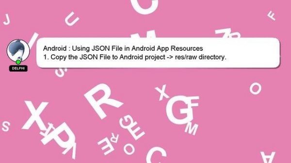 Android : Using JSON File in Android App Resources