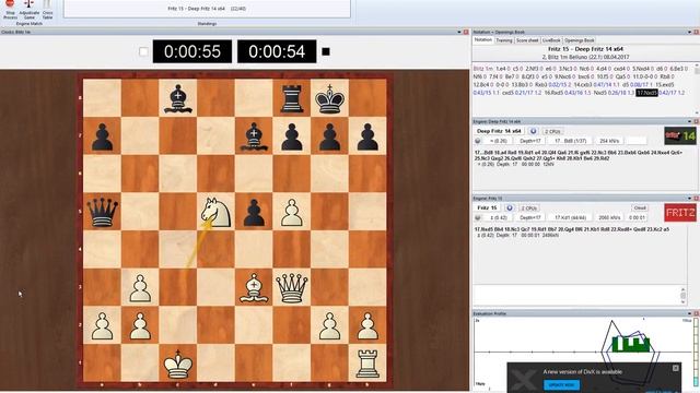 Deep Fritz 14 vs Fritz 15 смотреть онлайн