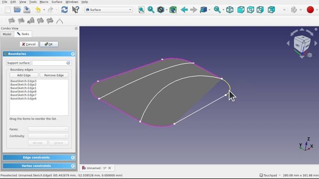 FreeCAD For Beginners 32 | Surface Curvatures with Filling Surface and Advanced Sketcher Attachment смотреть онлайн