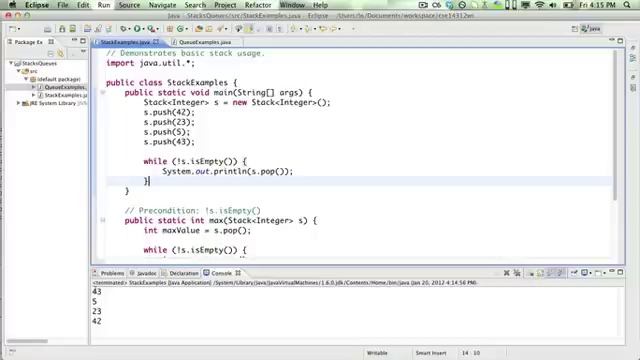 Java Stacks: the basics смотреть онлайн