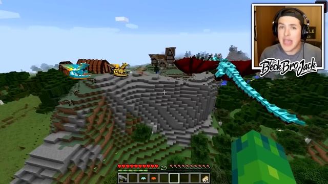 BREEDING ICE AND FIRE DRAGONS IN MINECRAFT! смотреть онлайн