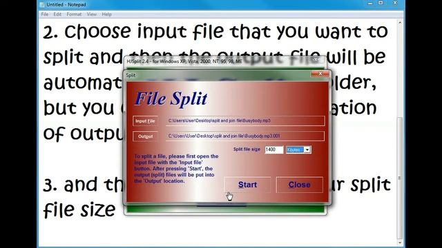 How to Split and Join File смотреть онлайн