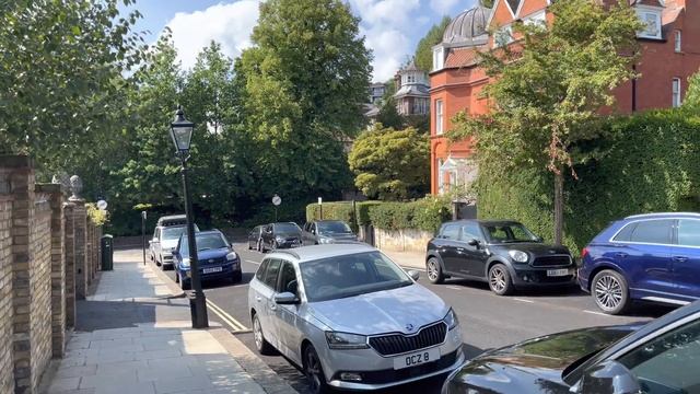 London Walk Hampstead, High Street And   Hampstead Little Alleys, Side Streets - 4K HDR