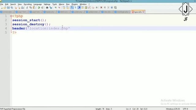#PHP #DWPD: Login/Logout using database in PHP | Lecture 18 | in Gujarati | By Jay Fuletra смотреть онлайн