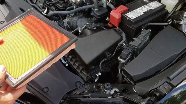 Air filter replacement Toyota Camry 2018 - 2023 смотреть онлайн