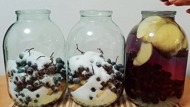 НЕИЗДАННОЕ Компот из Винограда с Яблоками на Зиму смотреть онлайн