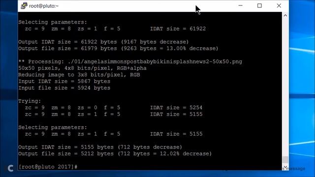 How to compressing png images in Linux with optipng смотреть онлайн