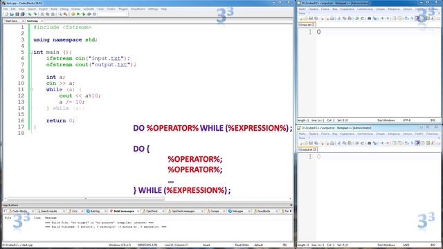 C++. Циклы. while, do-while, for смотреть онлайн