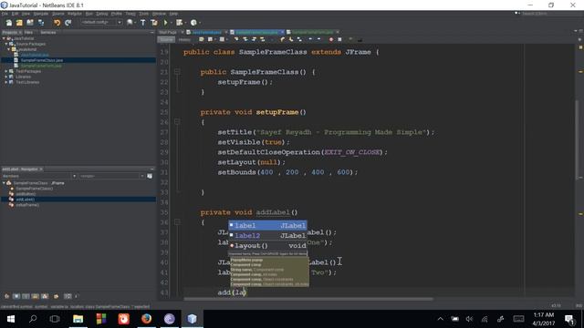 JAVA Swing Bangla Tutorial 4 - JLabel - বাংলা смотреть онлайн