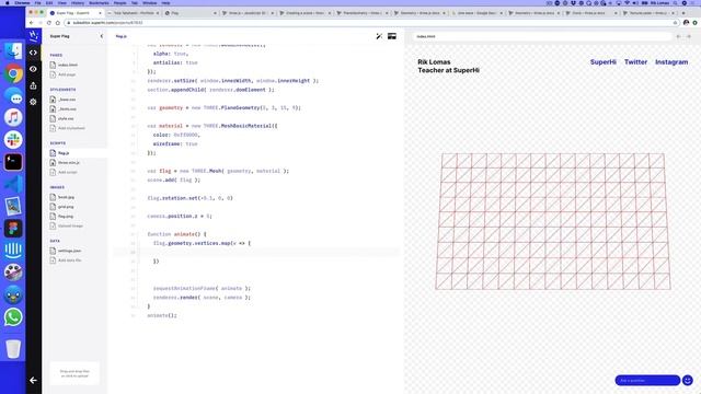 How to make a 3d waving flag using Three.js, WebGL and Javascript смотреть онлайн