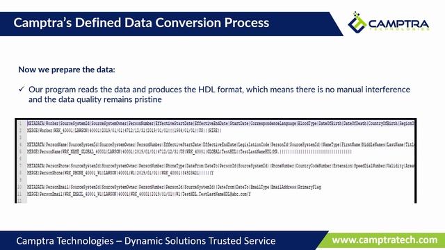 Camptra Technologies: Data Conversion Solution for Oracle HCM Cloud смотреть онлайн