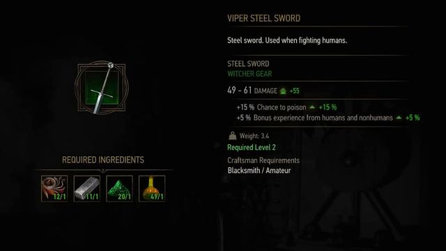 Viper School Witcher Gear Set Guide - Witcher 3 смотреть онлайн