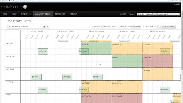 OptaWeb Employee Rostering with OptaPlanner (java, open source) смотреть онлайн