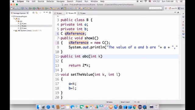 Class part 2 - Reference Variable As Instance Variable смотреть онлайн