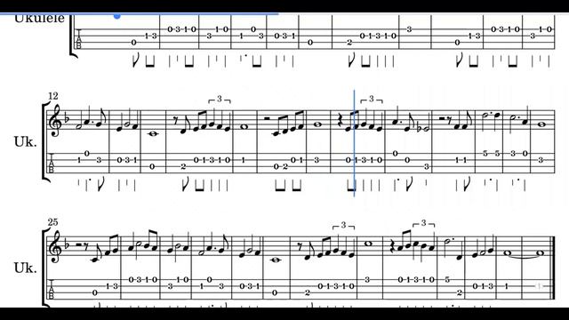 Nearness of You - Melody Tab for Ukulele смотреть онлайн