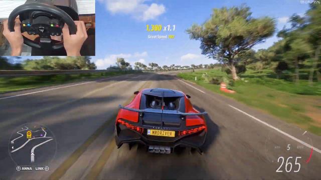 1500HP Bugatti Divo - Forza Horizon 5 Thrustmaster Steering Wheel Gameplay смотреть онлайн