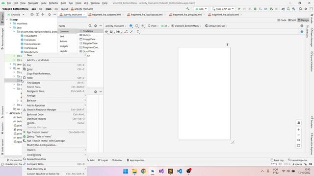 Android Bottom Navigation Menu JAVA Parte 01 смотреть онлайн