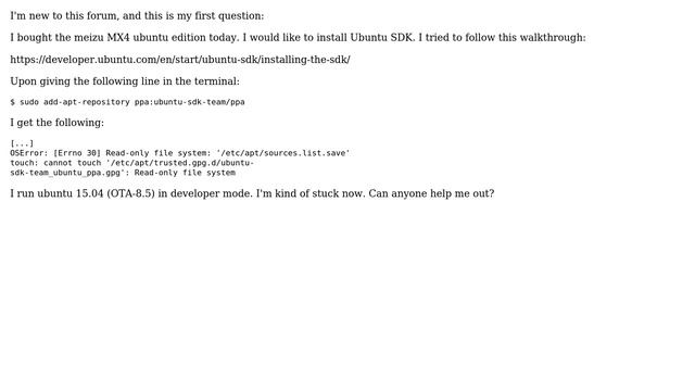 How to solve [Errno 30] Read-only file system? смотреть онлайн