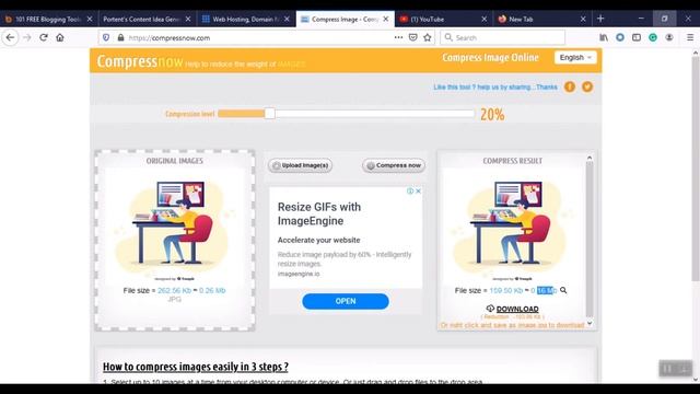 How To Compress Images Online In Hindi | Online Image Compressor | Blogging Tools | EP-7 смотреть онлайн