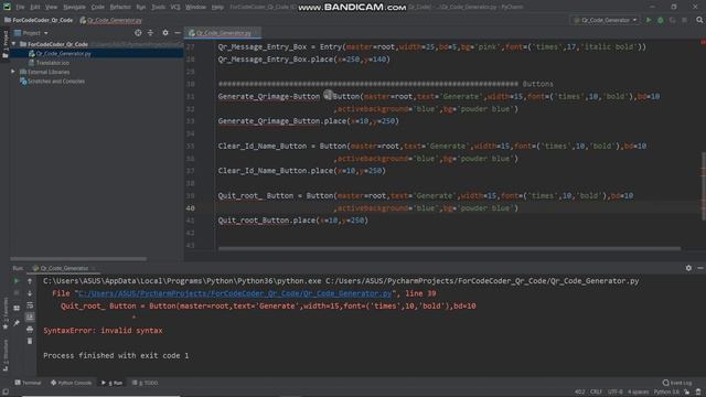 How To Create Qr Code Using Python #2 | Qr Generator |Python mini projects #15 | for code coder смотреть онлайн