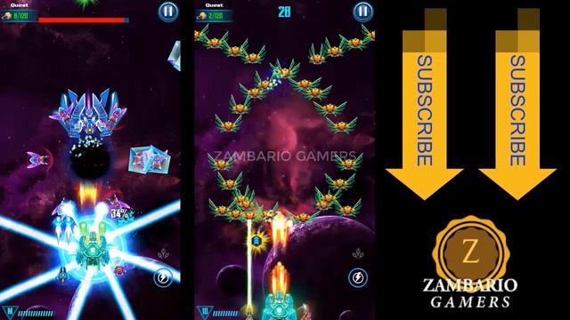 Galaxy Attack Alien Shooter | Hero Mode Full | Terra Biotox Hydron | Pvp Bosses | Zambario Gamers смотреть онлайн