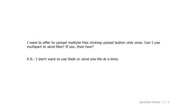 HTML : Multiple File upload using single servlet request смотреть онлайн