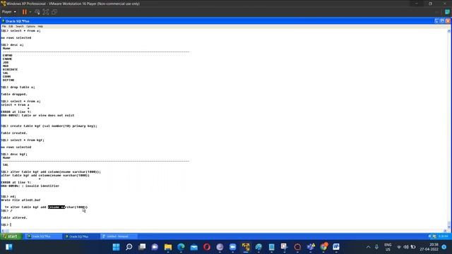 The video is made are made on Datatype in sql,ddl,dml,tcl training-8210139296 смотреть онлайн