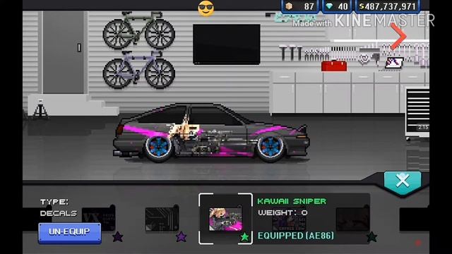 Тюнинг AE 86 в pixel car смотреть онлайн