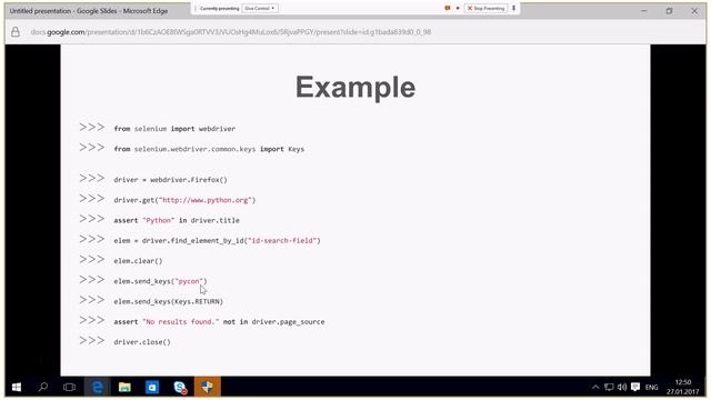 Python for automated testing by Uliana Shevtsiv (Ukr) смотреть онлайн