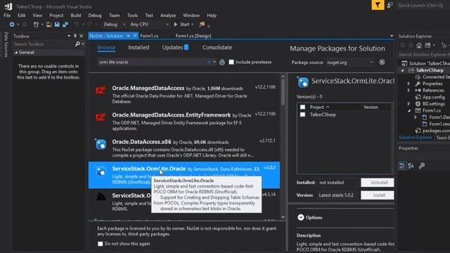 Cómo instalar ORM Lite para Oracle en Visual Studio смотреть онлайн