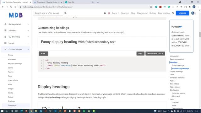 Typography In Hindi | Bootstrap Material Design | MDB Basics Series | Hindi Tutorials смотреть онлайн