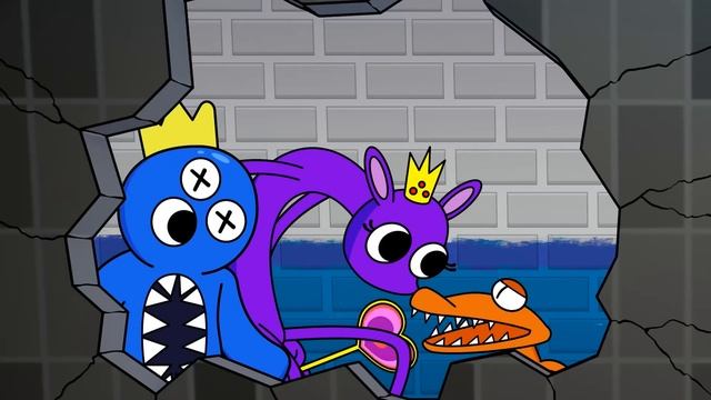 GARTEN of BANBAN, But They're RAINBOW FRIENDS?! (Cartoon Animation) смотреть онлайн
