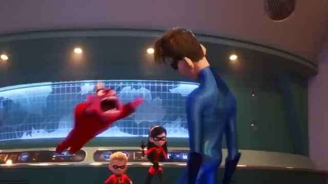 Incredibles 2 - Fight Scene All Superpowers