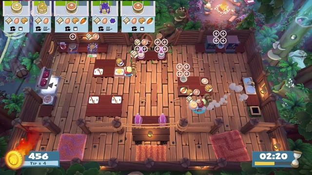Overcooked 2! Campfire Cook Off Level 3-1 | 3 Stars | Single Player смотреть онлайн