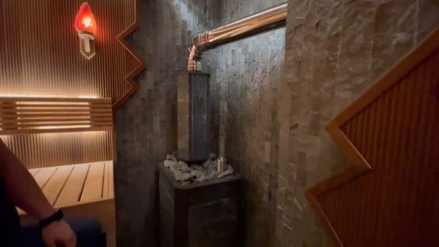 Стильная парная в нестандартном дизайне | Печка Ялта от компании Easysteam в пироксените.