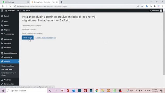 Como Restaurar um Backup WordPress - All In One WP Migration Ilimitado смотреть онлайн