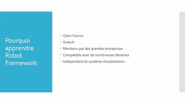 Tutorial Robot Framework : Exemple + Avantage смотреть онлайн