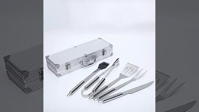 Набор инструментов Amiro Grill Set AGS-005 для барбекю/гриля из нержавеющей стали в чемодане смотреть онлайн