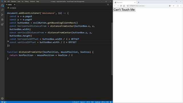 I Created A Button That Runs From You смотреть онлайн